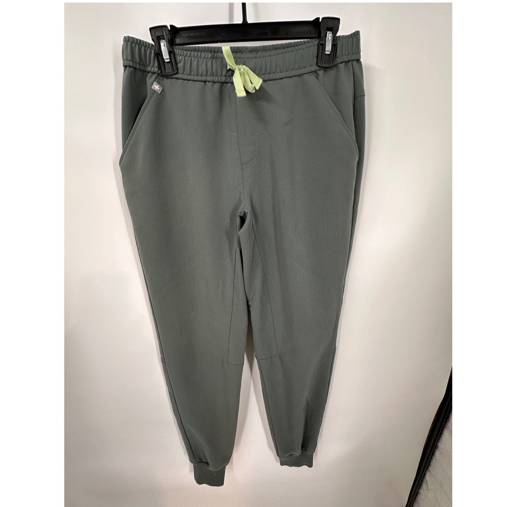 FIGS Tansen Technical Mens Scrub Jogger Pants Graphite Green Small MXXSW2004